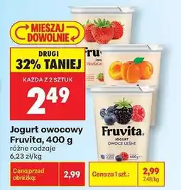 Biedronka Jogurt owocowy Fruvita 400 g oferta