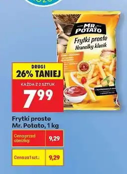Biedronka Frytki proste Mr. Potato 1 kg oferta