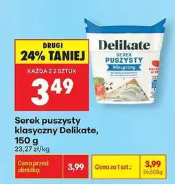 Biedronka Serek puszysty klasyczny Delikate, 150 g oferta