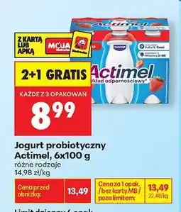 Biedronka Jogurt probiotyczny Actimel, 6x100 g oferta