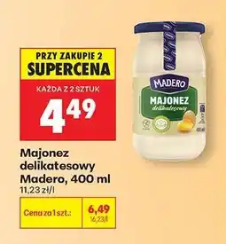 Biedronka MAJONEZ DELIKATESOWY MADERO, 400 ML oferta