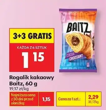 Biedronka Rogalik kakaowy Baitz 60 g oferta