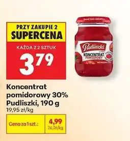 Biedronka Koncentrat pomidorowy 30% Pudliszki, 190 g oferta