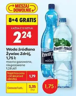 Biedronka Woda źródlana Żywiec Zdrój, 1,75 l oferta
