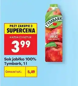Biedronka Sok jabłko 100% Tymbark, 1 l oferta