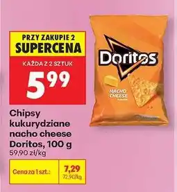 Biedronka Chipsy kukurydziane nacho cheese Doritos, 100 g oferta