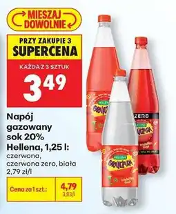 Biedronka Napój gazowany sok 20% Hellena, 1,25 l oferta