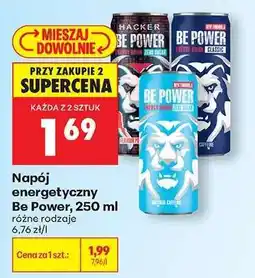 Biedronka Napój energetyczny Be Power 250 ml oferta