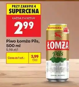 Biedronka Piwo Łomża Pils , 500 ml oferta