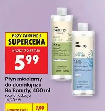 Biedronka Płyn micelarny do demakijażu Be Beauty, 400 ml oferta