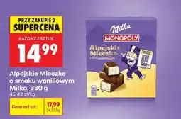 Biedronka Alpejskie Mleczko o smaku waniliowym Milka 330 g oferta