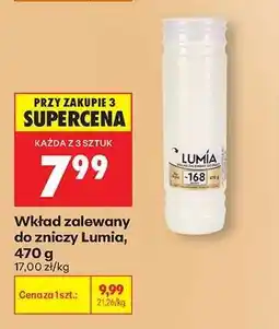 Biedronka Wkład zalewany do zniczy Lumia, 470 g oferta