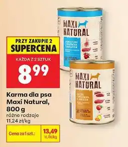 Biedronka Karma dla psa Maxi Natural, 800 g oferta