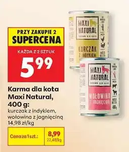 Biedronka Karma dla kota Maxi Natural, 400 g oferta