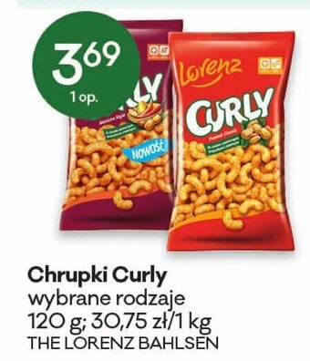 Groszek Chrupki Curly 120g oferta