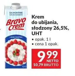 Makro Krem do ubijania słodzony 26,5% UHT Bravo Crem oferta