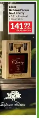 Makro Likier Dębowa Polska Gold Cherry + 2 kieliszki oferta