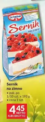 Makro Sernik na zimno Dr.Oetker oferta