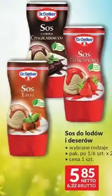 Makro Sos do lodów i deserów Dr.Oetker czekoladowy oferta