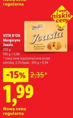 Lidl Margaryna Joasia VITA D'OR oferta