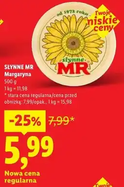 Lidl Margaryna SŁYNNE MR oferta