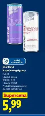 Lidl Napój energetyczny Red Bull Spring oferta