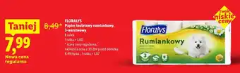 Lidl Papier toaletowy Floralys Rumiankowy 3-warstwowy 8-pak oferta