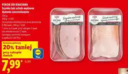 Lidl Szynka wędzona dymem czereśniowym Pikok od Krajana oferta