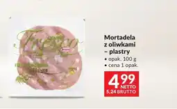 Makro Mortadela z oliwkami plastry Serrano oferta