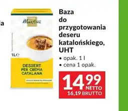 Makro Baza do przygotowania deseru katalońskiego UHT Martini oferta