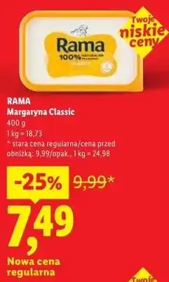 Lidl Margaryna Classic RAMA oferta