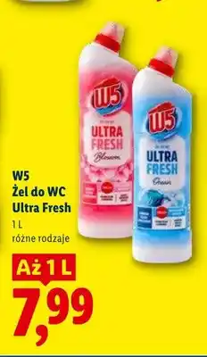 Lidl Żel do WC W5 Ultra Fresh Ocean oferta