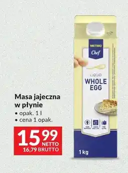 Makro Masa jajeczna w płynie METRO Chef oferta