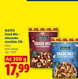 Lidl Mieszanka orzechów Alesto Snack Mix Peanuts, Nuts & Fruits XXL oferta