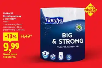 Lidl Ręcznik papierowy Floralys 3-warstwowy big & strong oferta