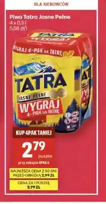 Piwo Tatra Jasne Pełne 4-pak
