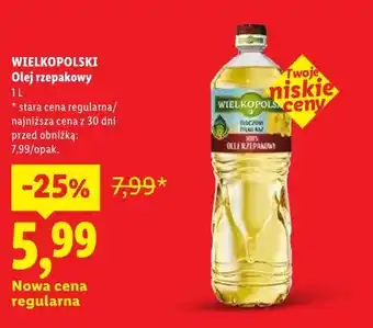 Lidl Olej rzepakowy Wielkopolski oferta