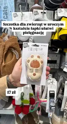Pepco Szczotka dla zwierząt w kształcie łapki For Pets oferta