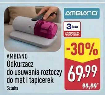 Odkurzacz do usuwania roztoczy do mat i tapicerek AMBIANO
