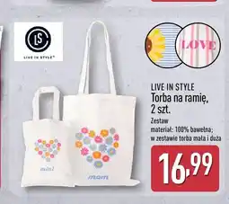 ALDI Torba na ramię LIVE IN STYLE 2szt oferta