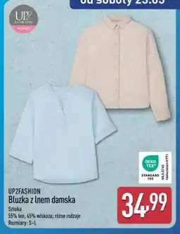 ALDI Bluzka z lnem damska UP2FASHION oferta
