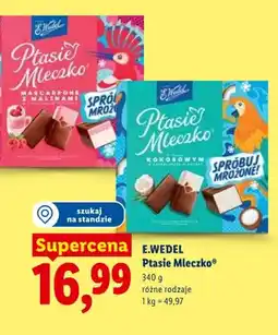 Lidl Ptasie Mleczko o smaku kokosowym E.Wedel oferta