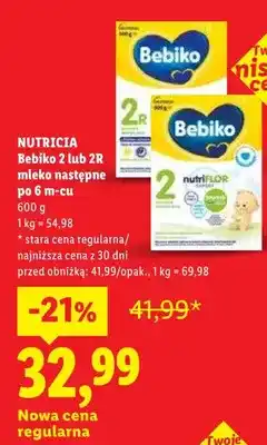 Lidl Mleko następne po 6m-cu Bebiko 2 oferta