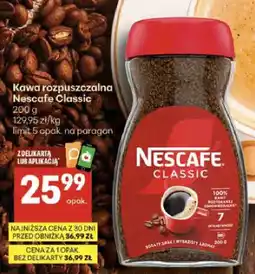 Delikatesy Centrum Kawa rozpuszczalna Nescafe Classic oferta