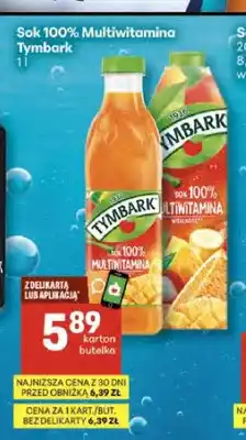 Delikatesy Centrum Sok 100% Multiwitamina Tymbark oferta