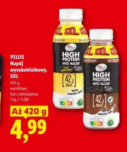 Lidl Napój wysokobiałkowy czekoladowy XXL PILOS oferta