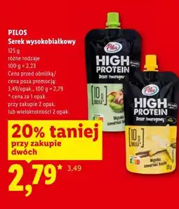 Lidl Serek wysokobiałkowy waniliowy PILOS oferta