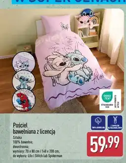 ALDI Pościel bawełniana z licencją Lilo i Stitch 70x80cm i 140x200cm oferta