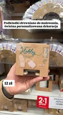 Pepco Podkładki drewniane do malowania Pepco Hobby Wooden Coasters to Paint oferta