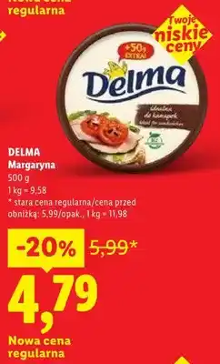 Lidl Margaryna DELMA oferta